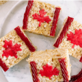 Canada Flag Crispy Rice Treats