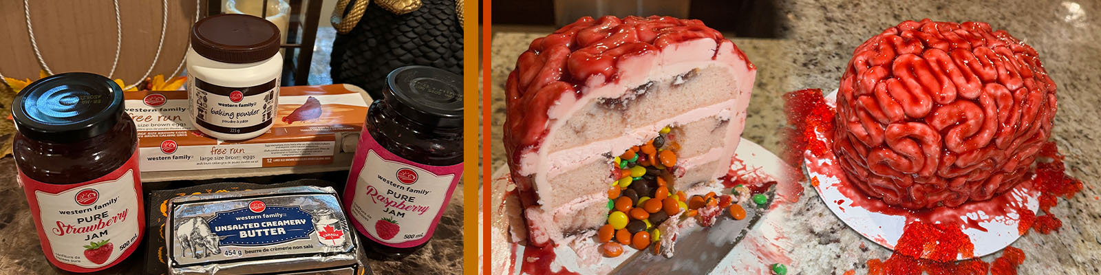 Halloween Brain Cake