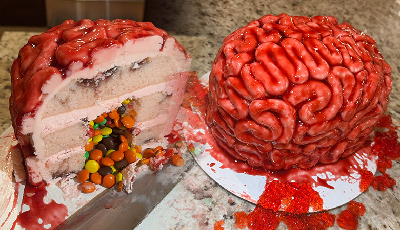 Halloween Brain Cake