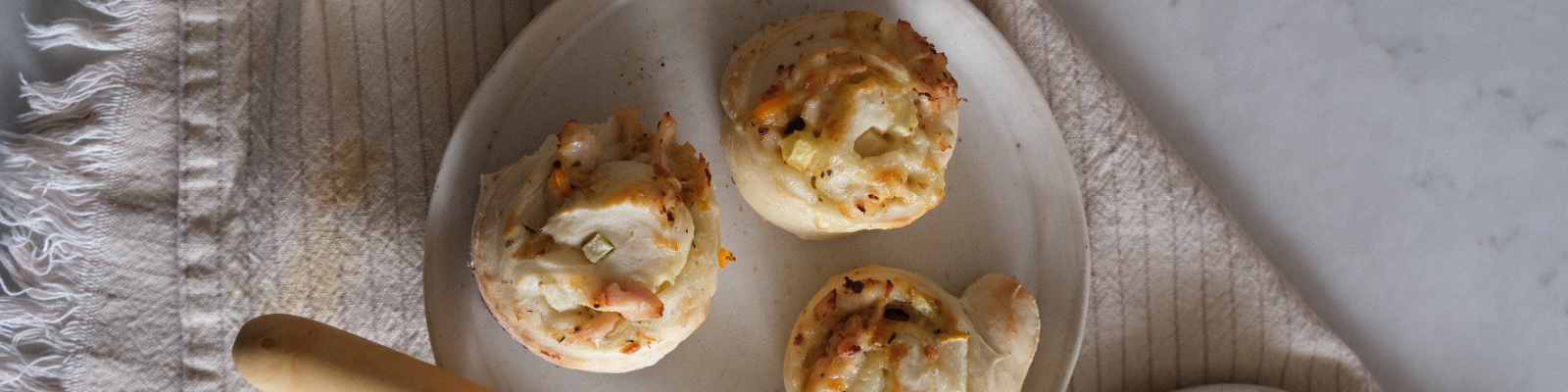 Chicken and Pear Pizza Rolls