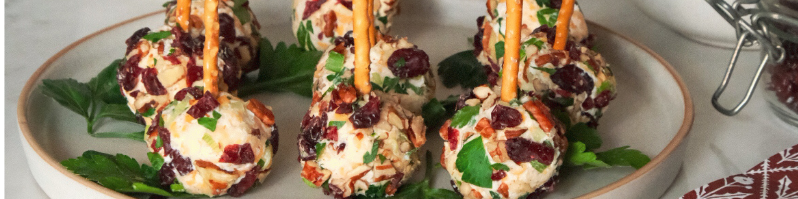 Holiday Cheese Ball Ornaments