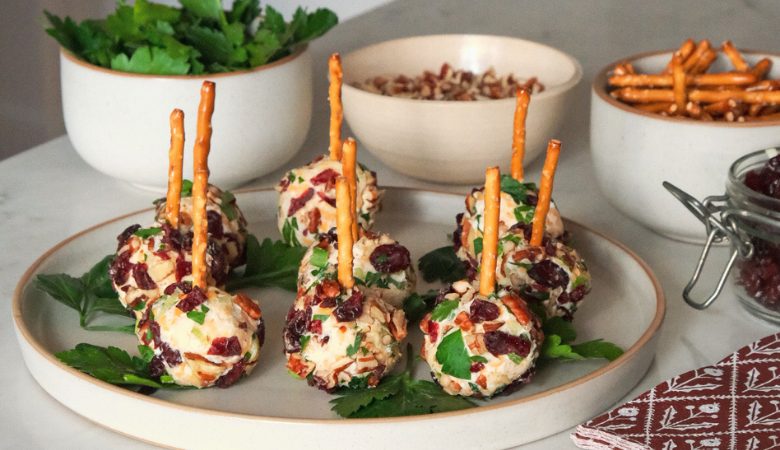 Holiday Cheese Ball Ornaments