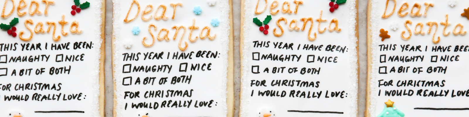 Santa Letter Cookies