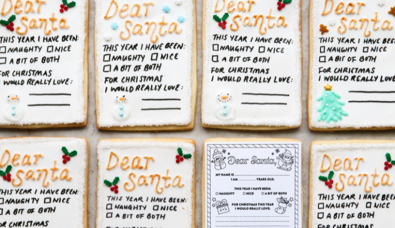 Santa Letter Cookies