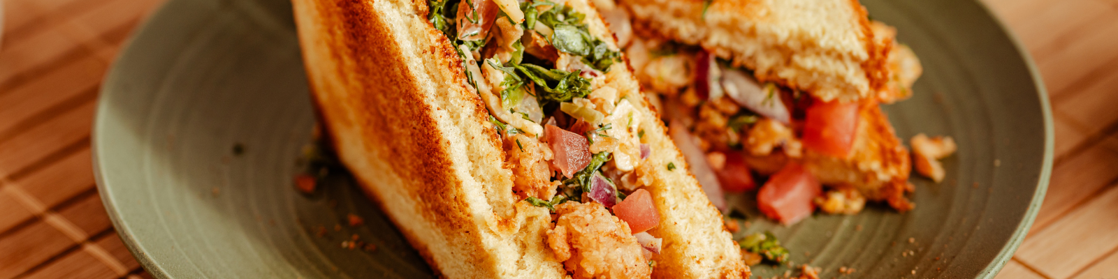 Crispy Shrimp Chopped Sandwich
