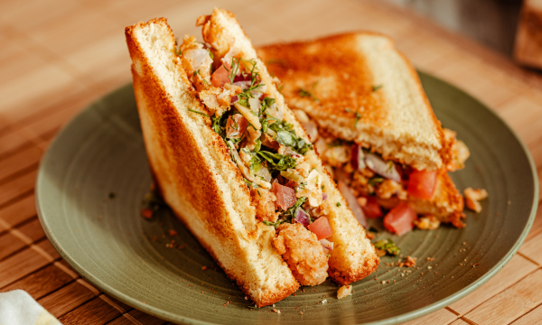 Crispy Shrimp Chopped Sandwich