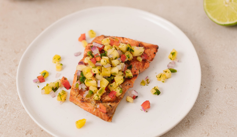 Pineapple Salsa Salmon