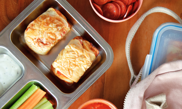 4-Ingredient Pepperoni Pizza Loaves