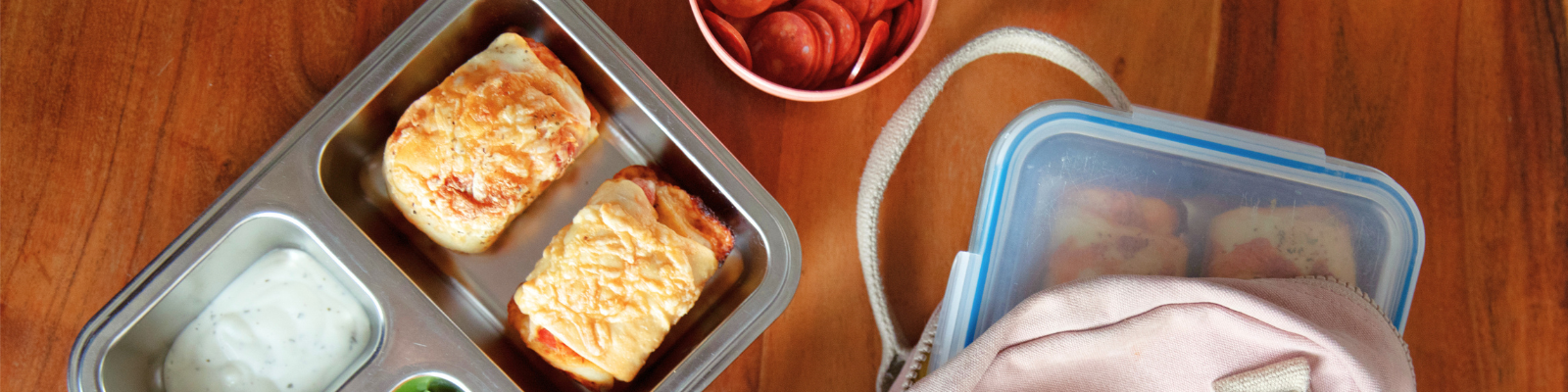 4-Ingredient Pepperoni Pizza Loaves