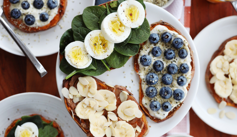 Sweet Potato Toast - 3 Ways
