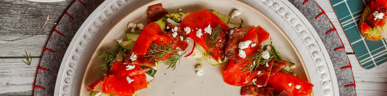 Lox 'n Bacon Wreath Platter
