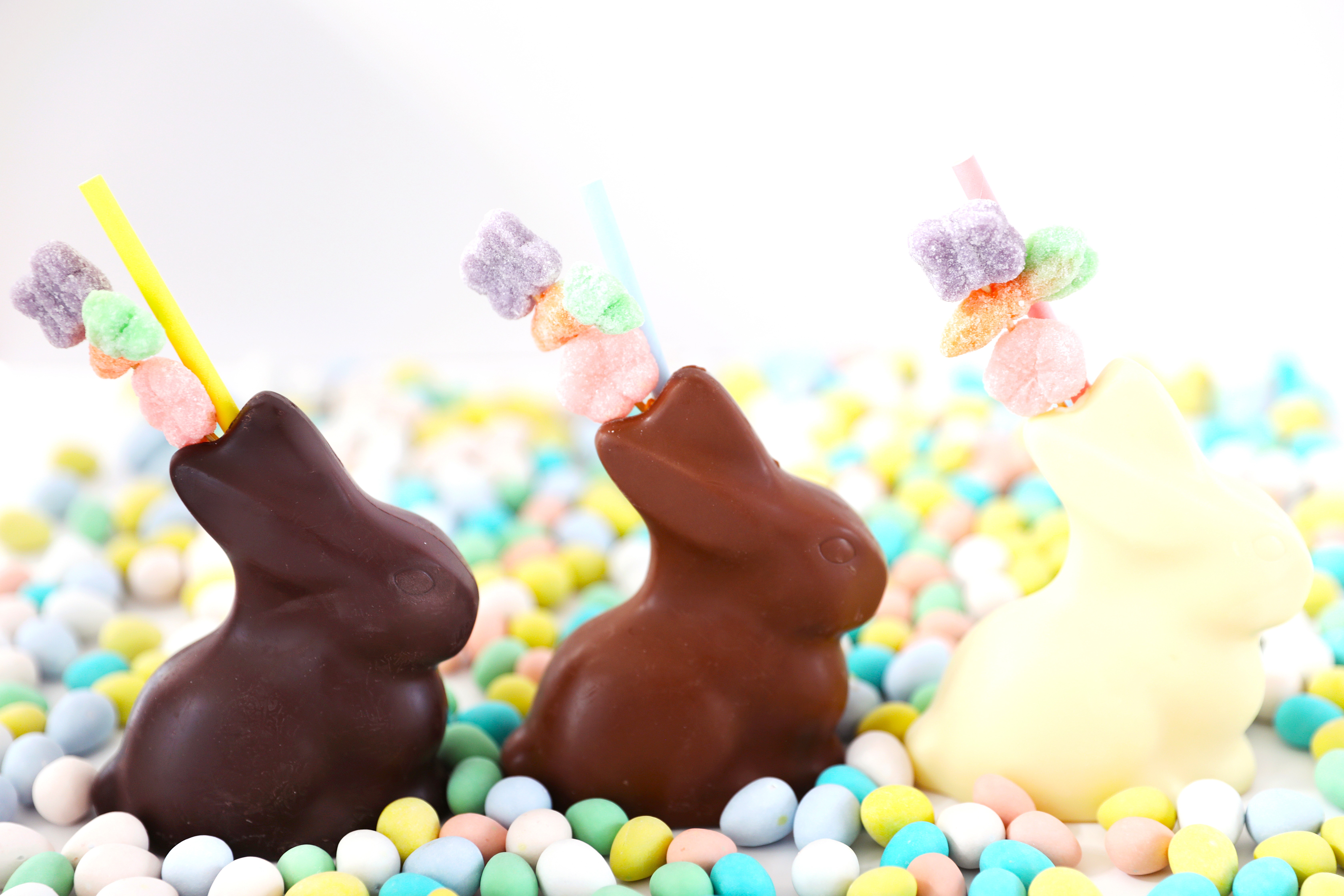 Chocolate Bunny Mini Egg Milkshakes