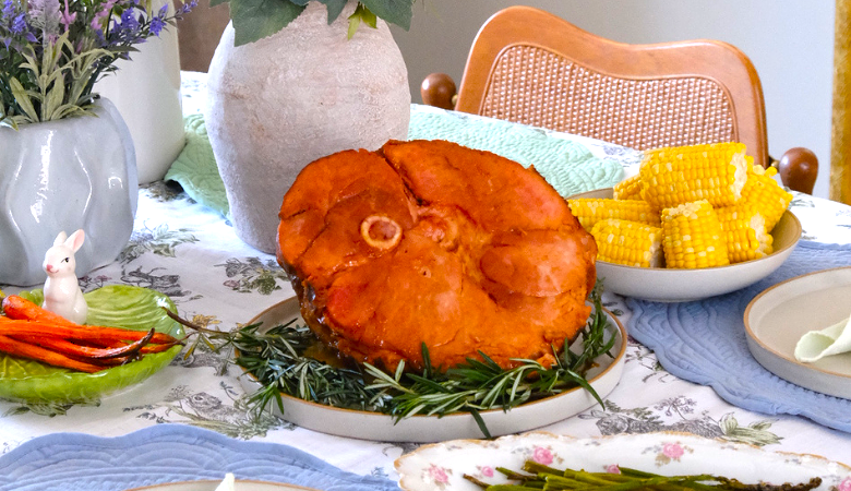 Maple Dijon Glazed Easter Ham recipe