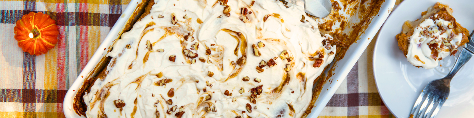 Gluten Free Pumpkin Cake with Pecan Crunch