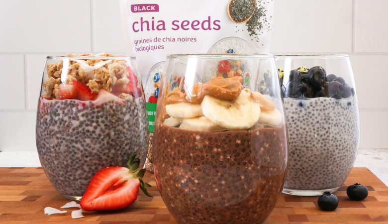 3 High Protein Chia Puddings 
