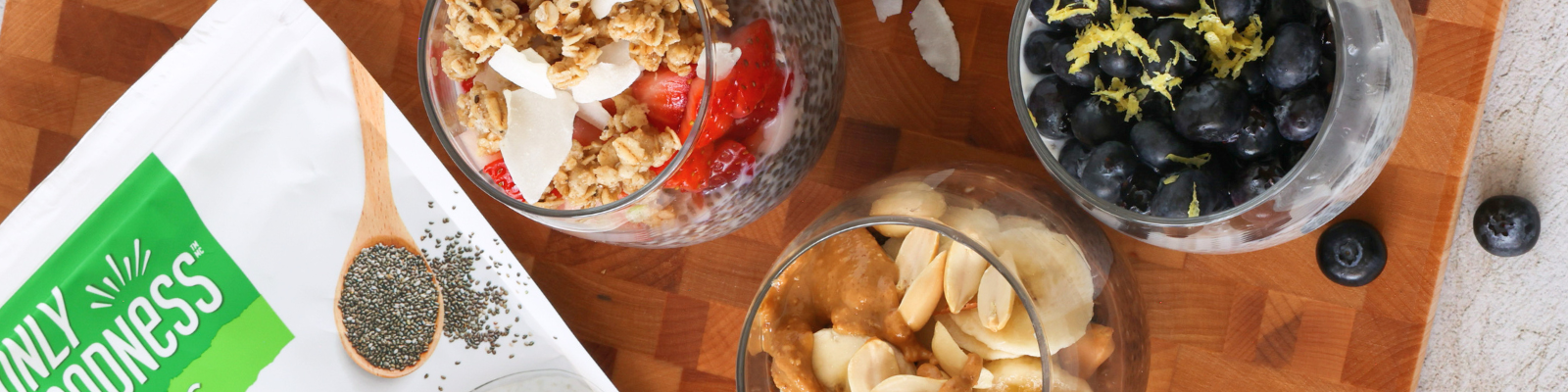 3 High Protein Chia Puddings