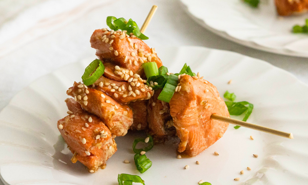 Sweet Chili Lime Salmon Bites