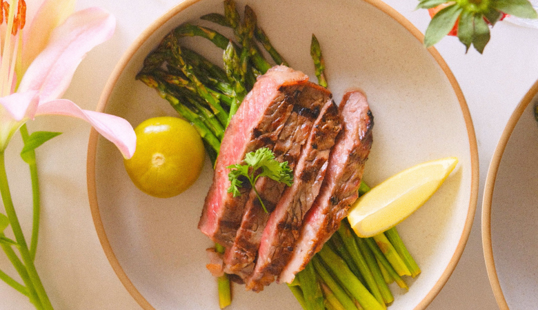 Date Night Ribeye with Tender Asparagus