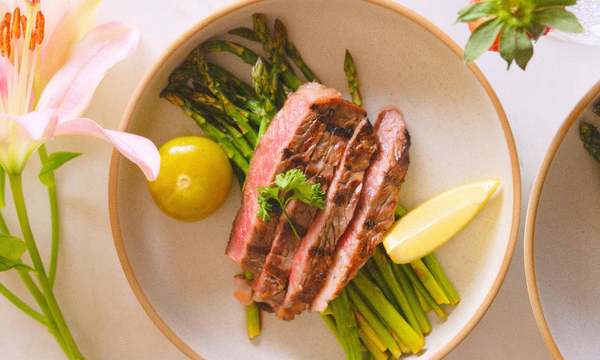 Date Night Ribeye with Tender Asparagus