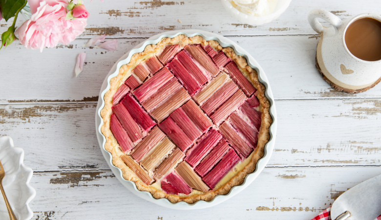 Gluten-Free Rhubarb Custard Tart