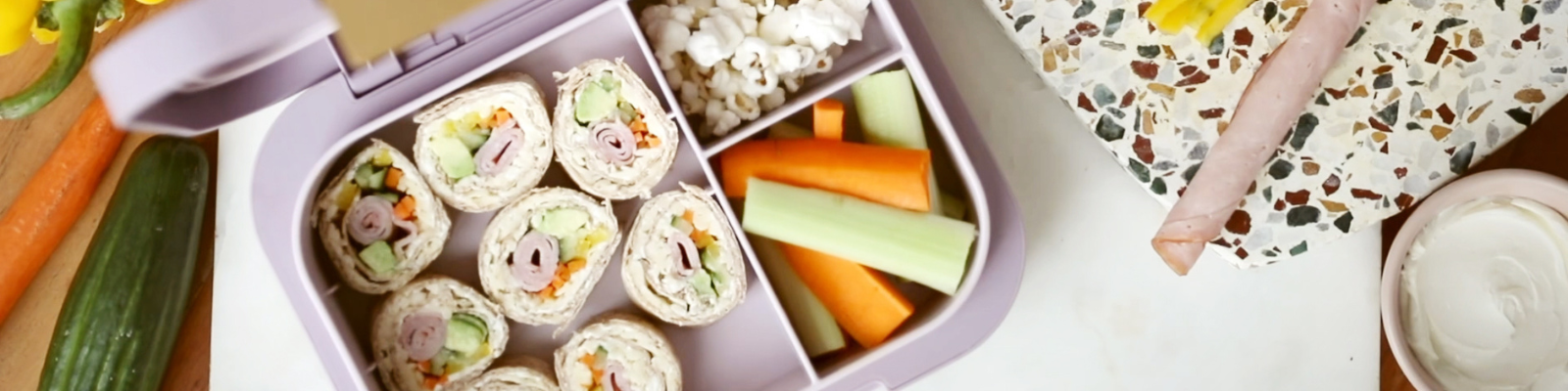 Ham, Cheese & Veggie Rolls