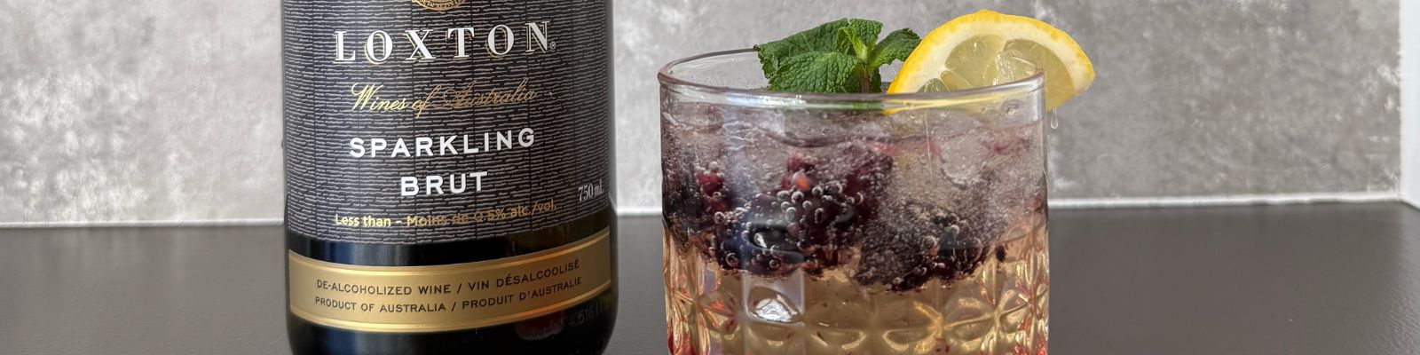 Loxton Elderflower Blackberry Lemon Mocktail 