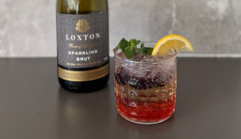 Loxton Elderflower Blackberry Lemon Mocktail 