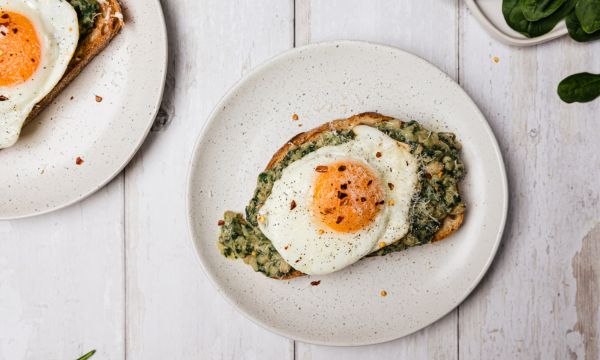 Spinach Beans on Toast