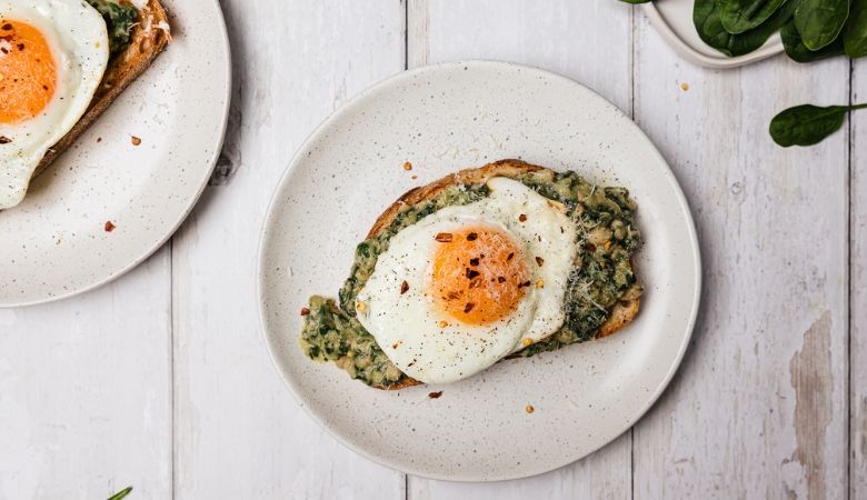 Spinach Beans on Toast