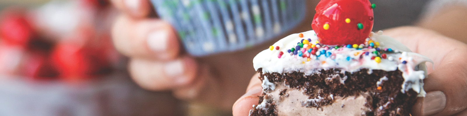 Ice Cream Stuffed Cupcakes