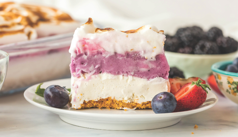 Layered Triple Berry & Vanilla Dessert