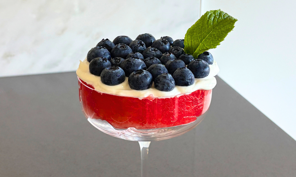 Fresh Fruit Dot Cake
