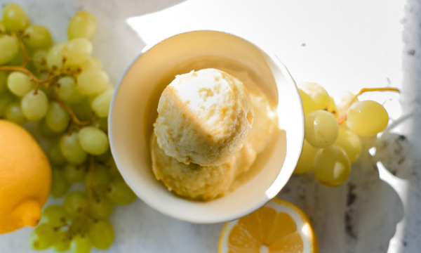 Grape and Meyer Lemon Sorbet