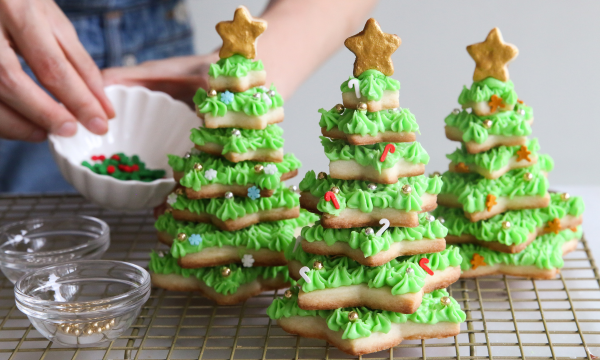 Shortbread Christmas Trees