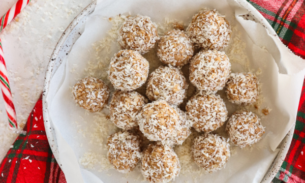 Peanut Butter Snowball Energy Bites