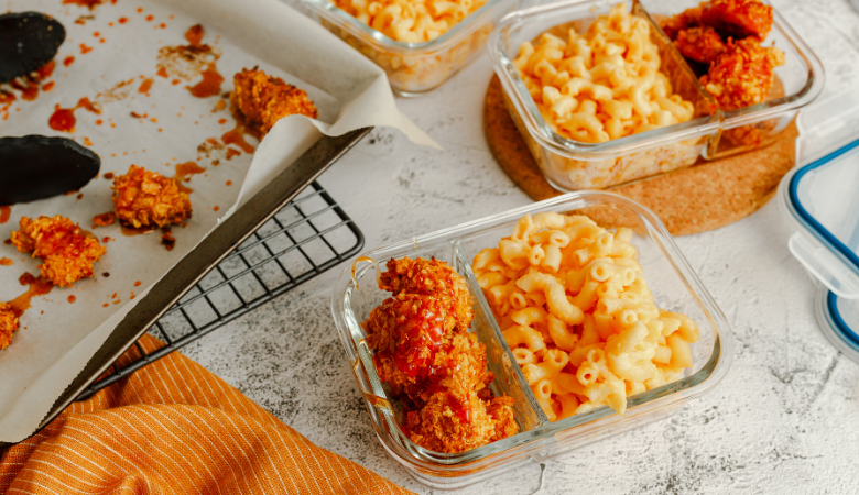 Protein Packed Mac and Cheese with Honey Chicken