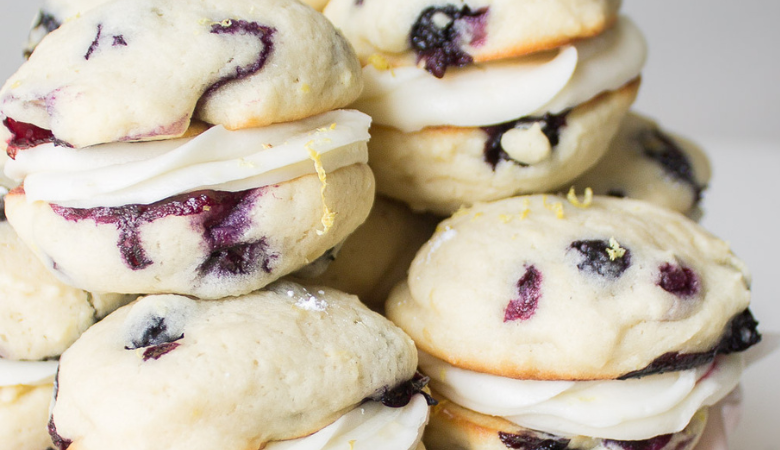 Blueberry Lemon Sandwich Cookies
