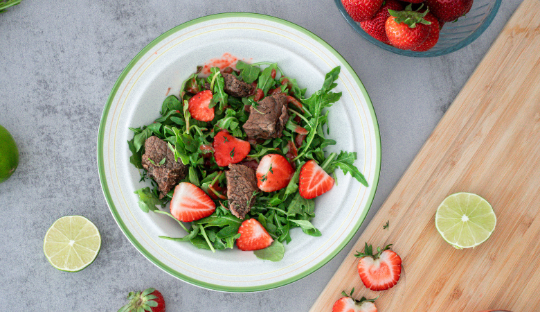 Oven Roast Strawberry Salad
