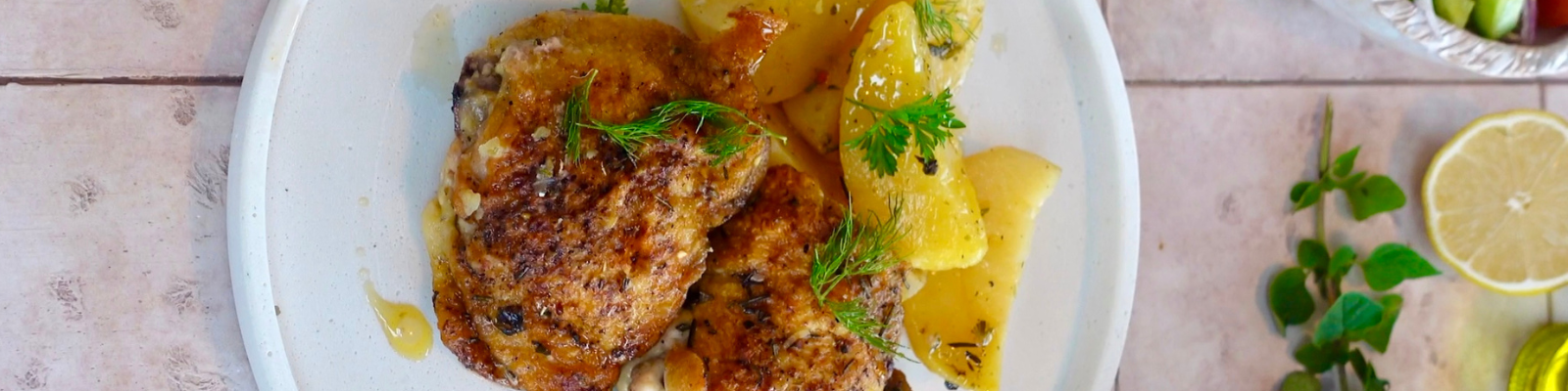 Crock Pot Greek Chicken & Potatoes