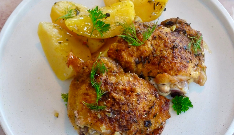 Crock Pot Greek Chicken & Potatoes