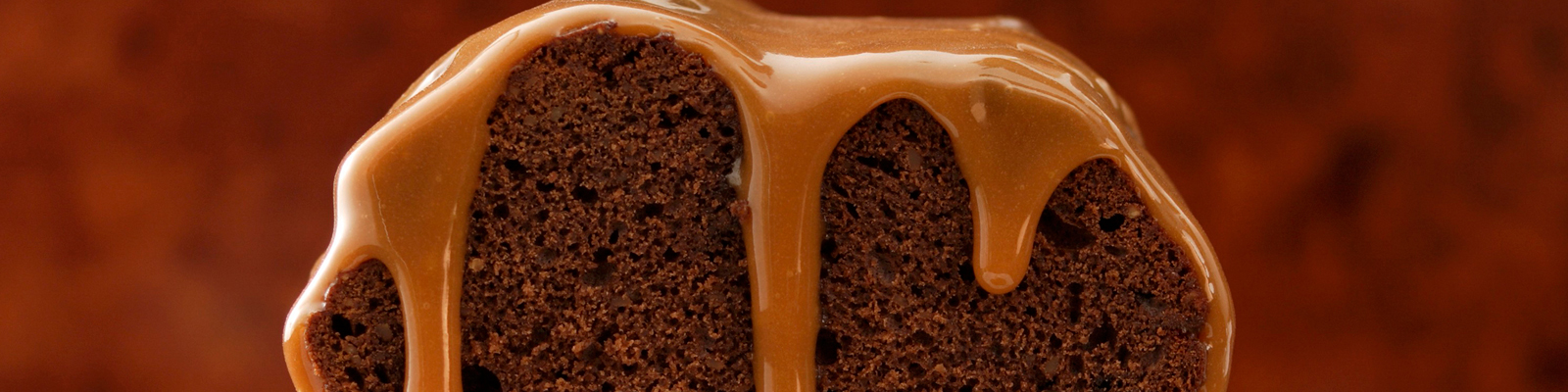 Chocolate Coffee Cake with Caramel Sauce