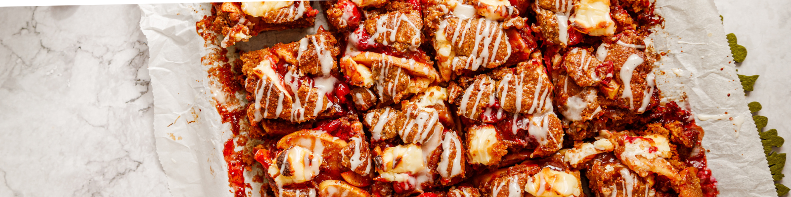 Cranberry Apple Cream Cheese Bars 