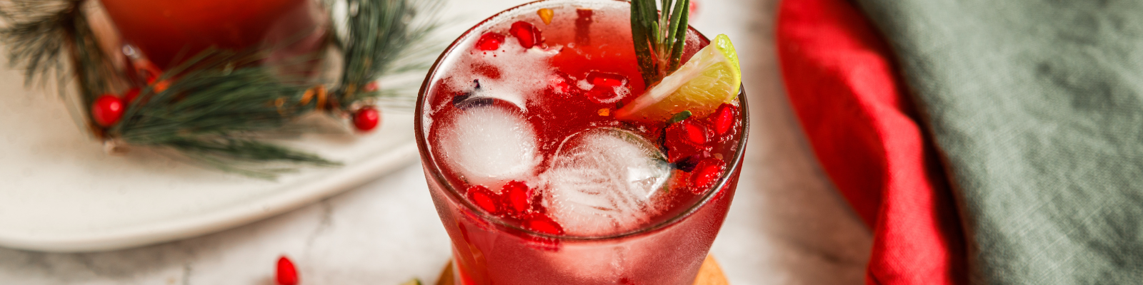 Pomegranate Lime Mocktail 