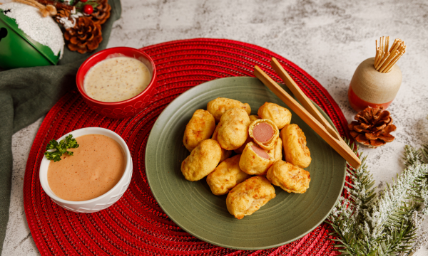 Western Family Mini Corn Dogs with Fry Dipping Sauce and Honey Mustard Dip Prep Recipe