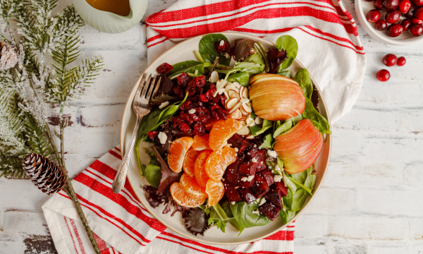 Mandarin Orange Salad with Roasted Beets