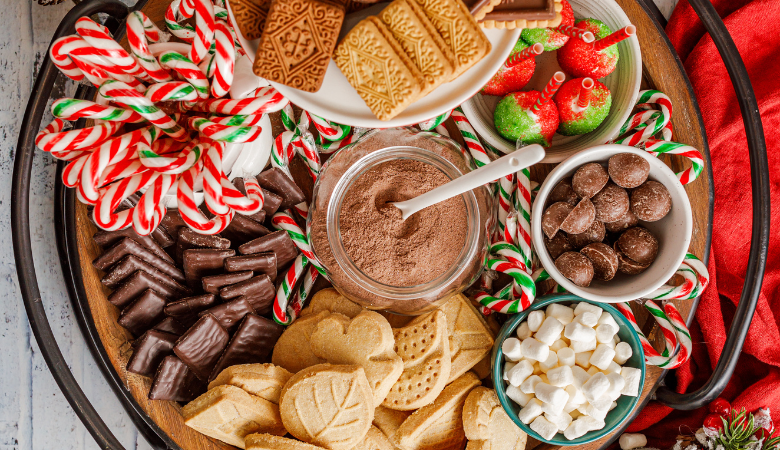 Hot Chocolate Charcuterie Grazing Board 