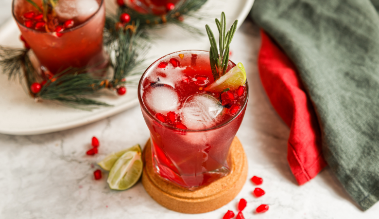 Pomegranate Lime Mocktail 