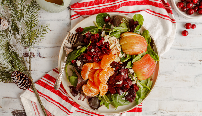 Mandarin Orange Salad with Roasted Beets 