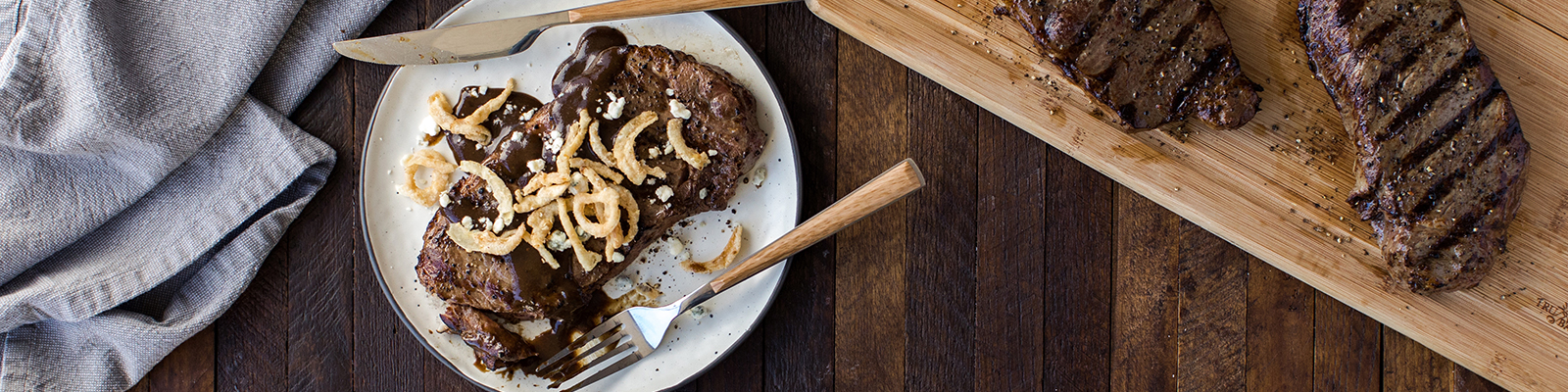 Steak With Balsamic Mustard Sauce 