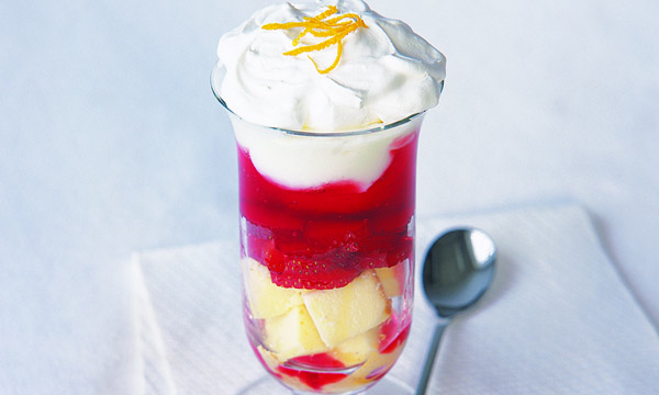 3-Step Fruit and Jelly Trifle